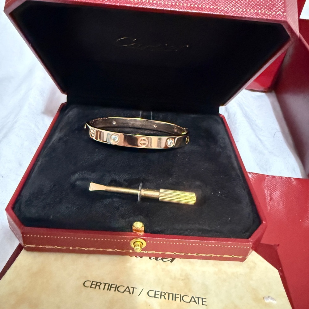 Cartier Gold Love Bracelet with Screwdriver
